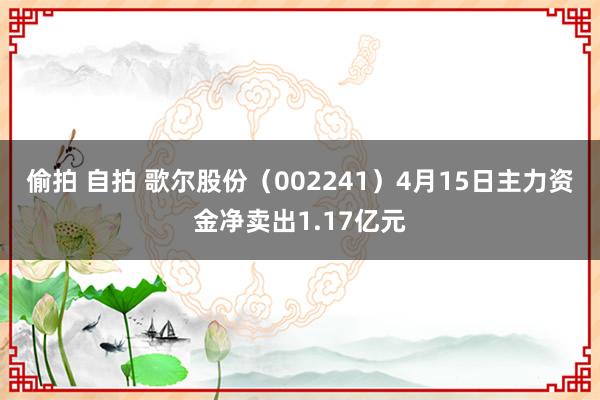 偷拍 自拍 歌尔股份（002241）4月15日主力资金净卖出1.17亿元